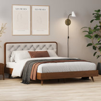 Bronwood upholstered low profile bed hotsell